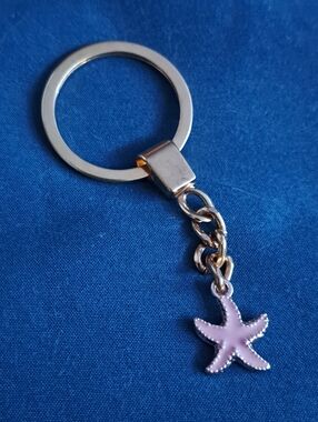 Pink Starfish Keychain